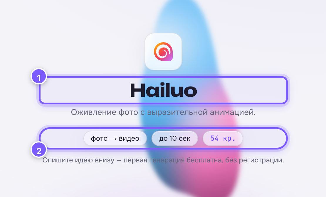 Витрина модели в пустом чате